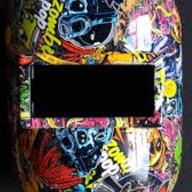 CARETA TIPO HUEVITO FIBRA DE VIDRIO UNICOLOR (VARIOS COLORES)