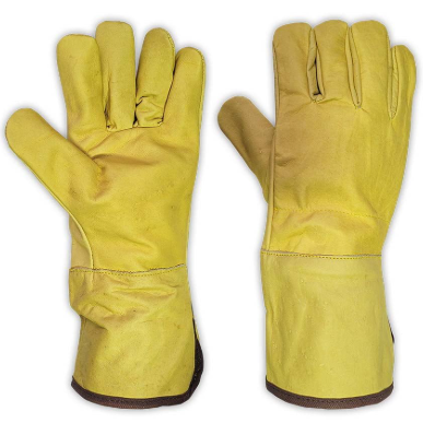 GUANTE EN VAQUETA LARGO SENCILLO