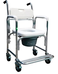 Silla para ducha con ruedas