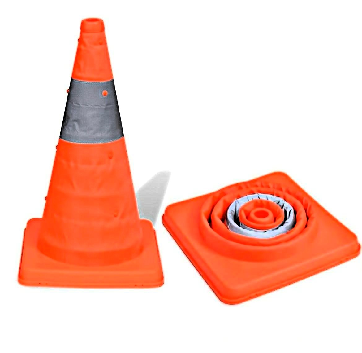 Cono de señalización retractil