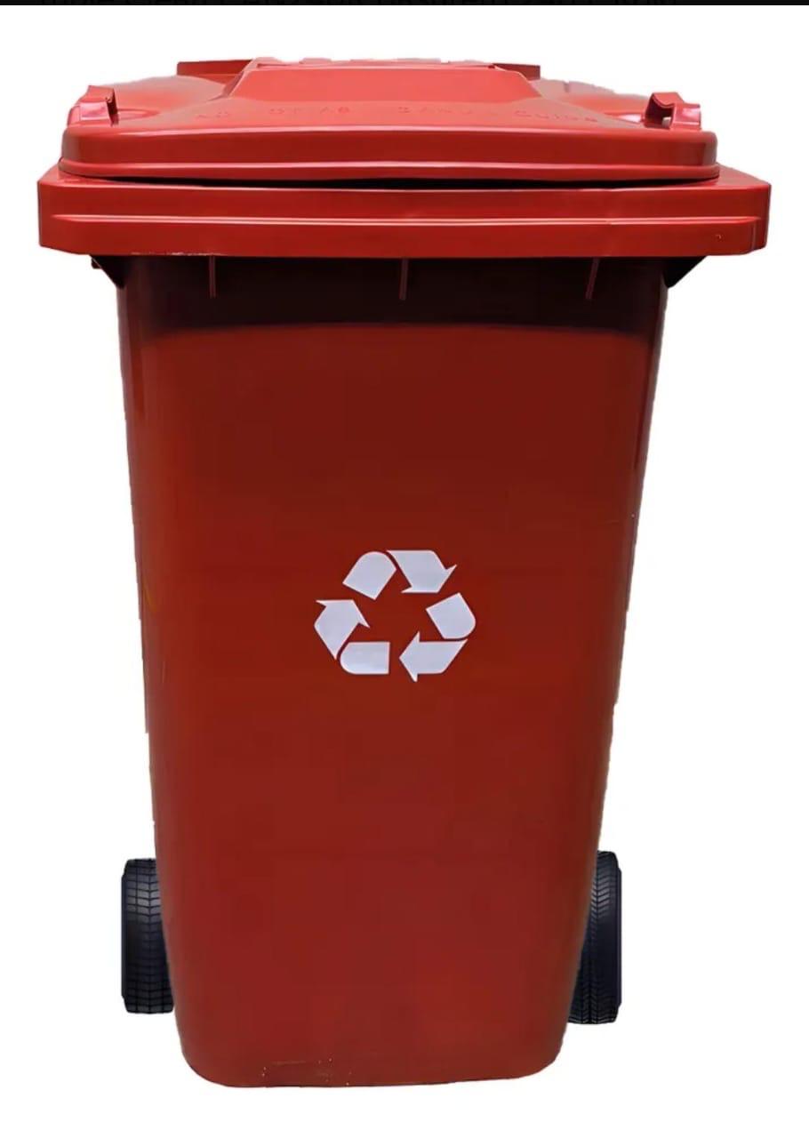 Contenedor 120 litros rojo