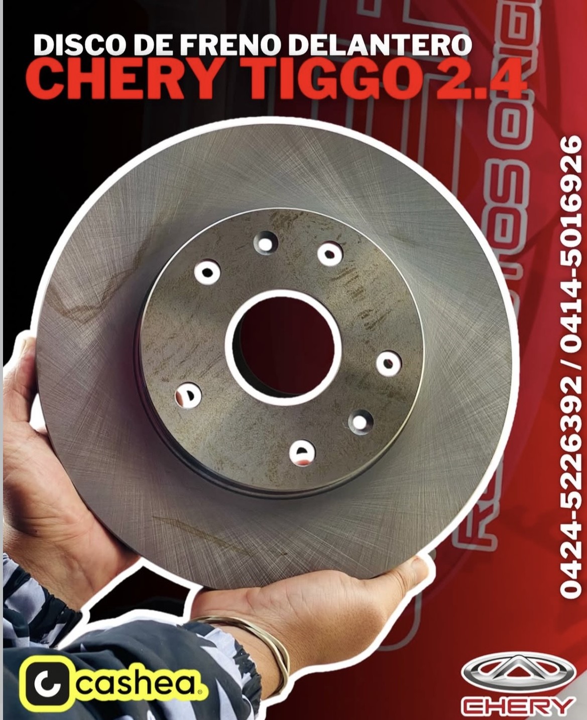 Discos de Freno Delantero Chery Tiggo 2.4