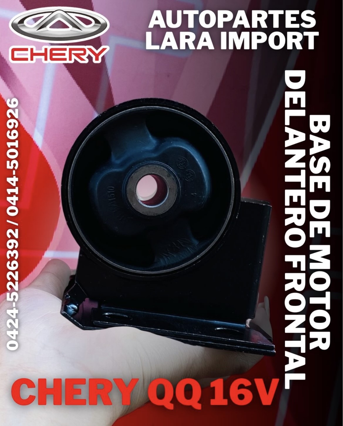 Base Motor Delantero Frontal Chery QQ-16v