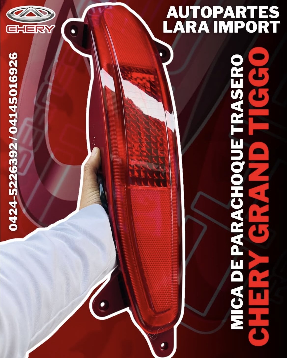 Mica Parachoque Trasero Chery Grand Tiggo