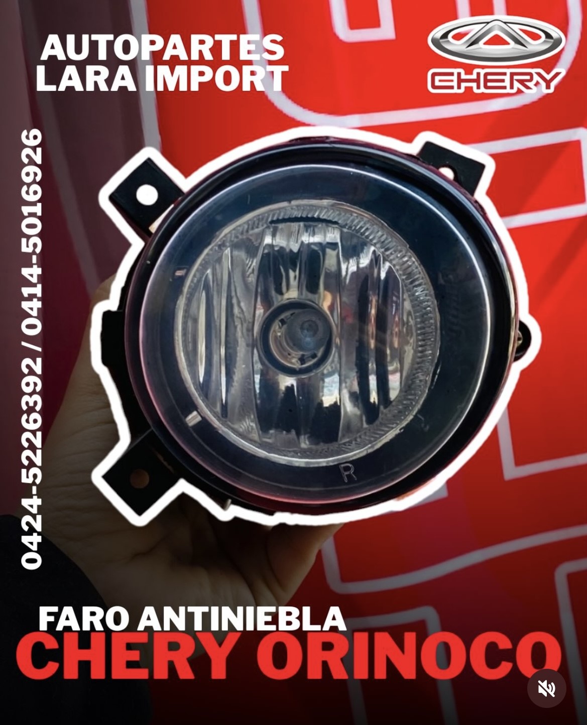 Faro Antiniebla Chery Orinoco