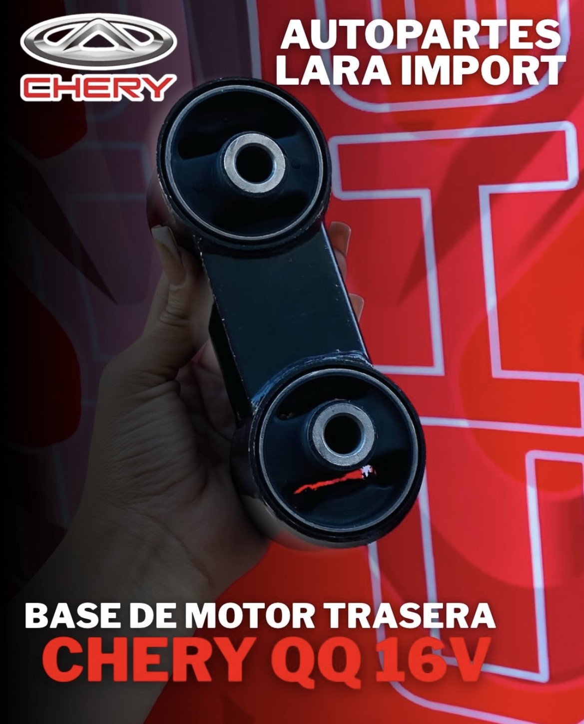 Base Motor Trasera Chery QQ 16v