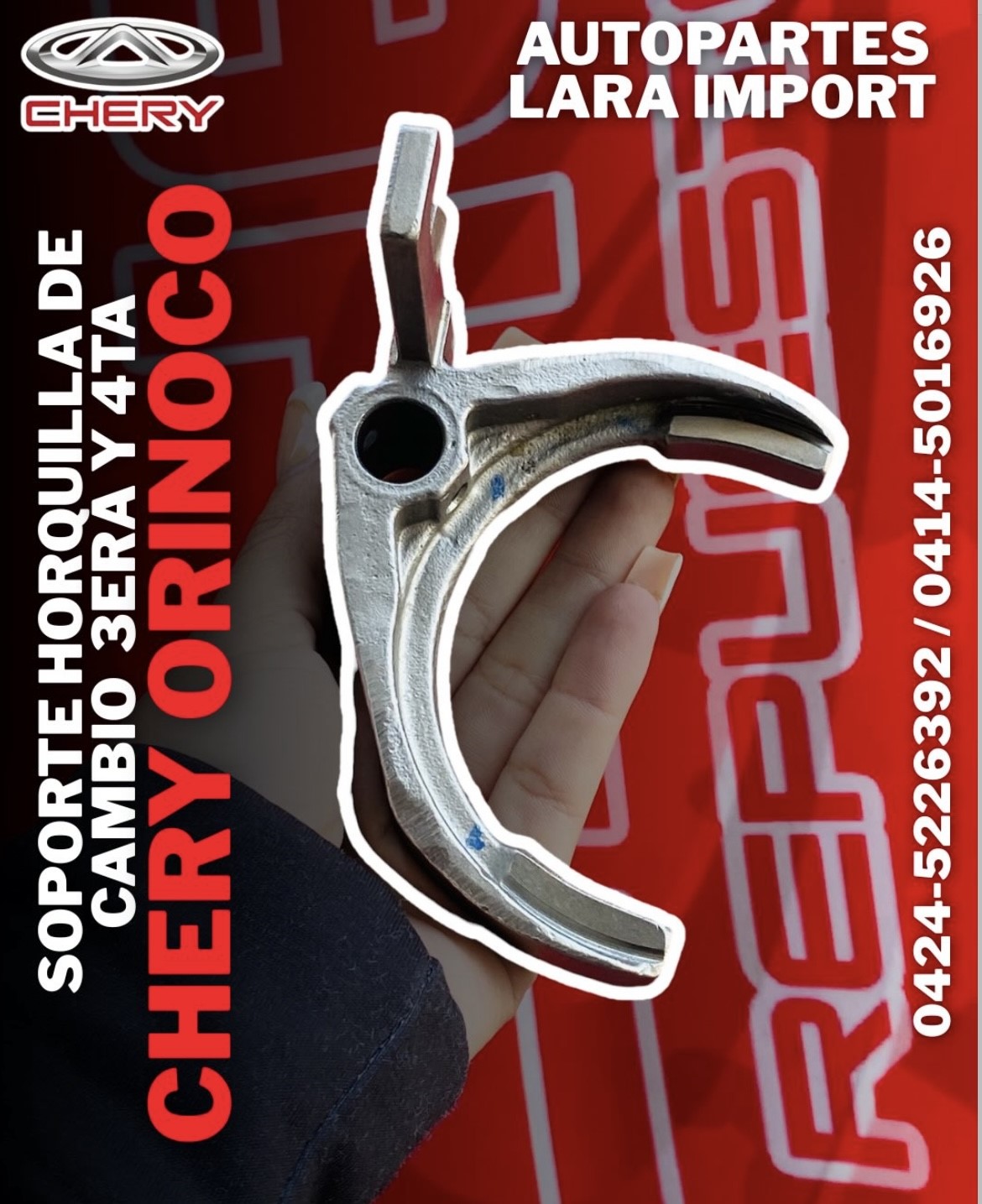 Soporte Horquilla de cambio 3ra/4ta Chery Orinoco