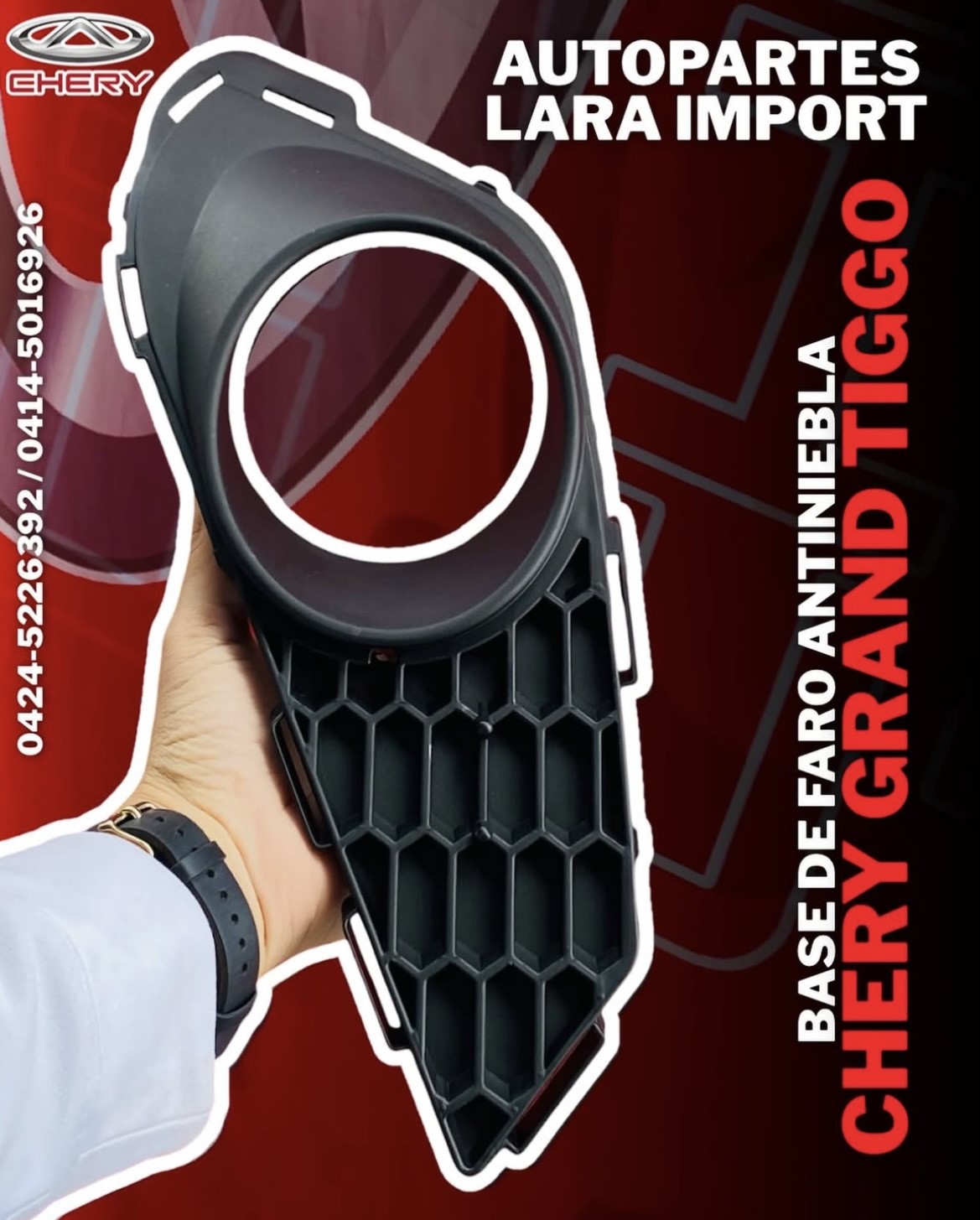 Base Faro Antiniebla Chery Grand Tiggo