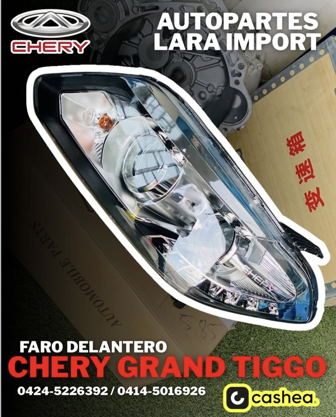 Faro Delantero Chery Grand Tiggo