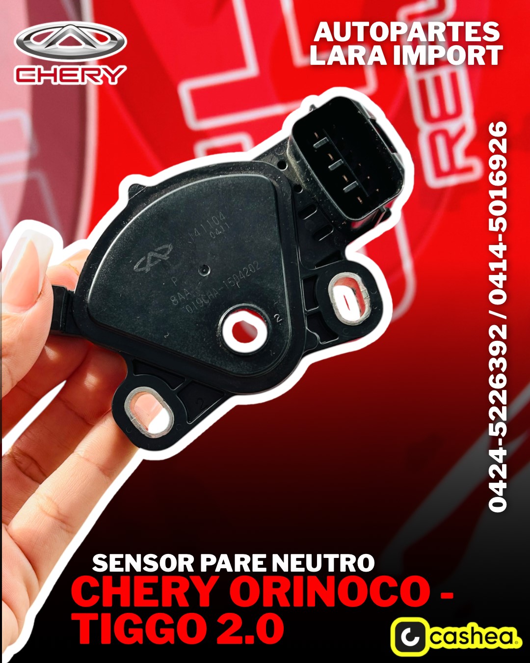 Sensor pare neutro Chery Orinoco, Tiggo 2.0