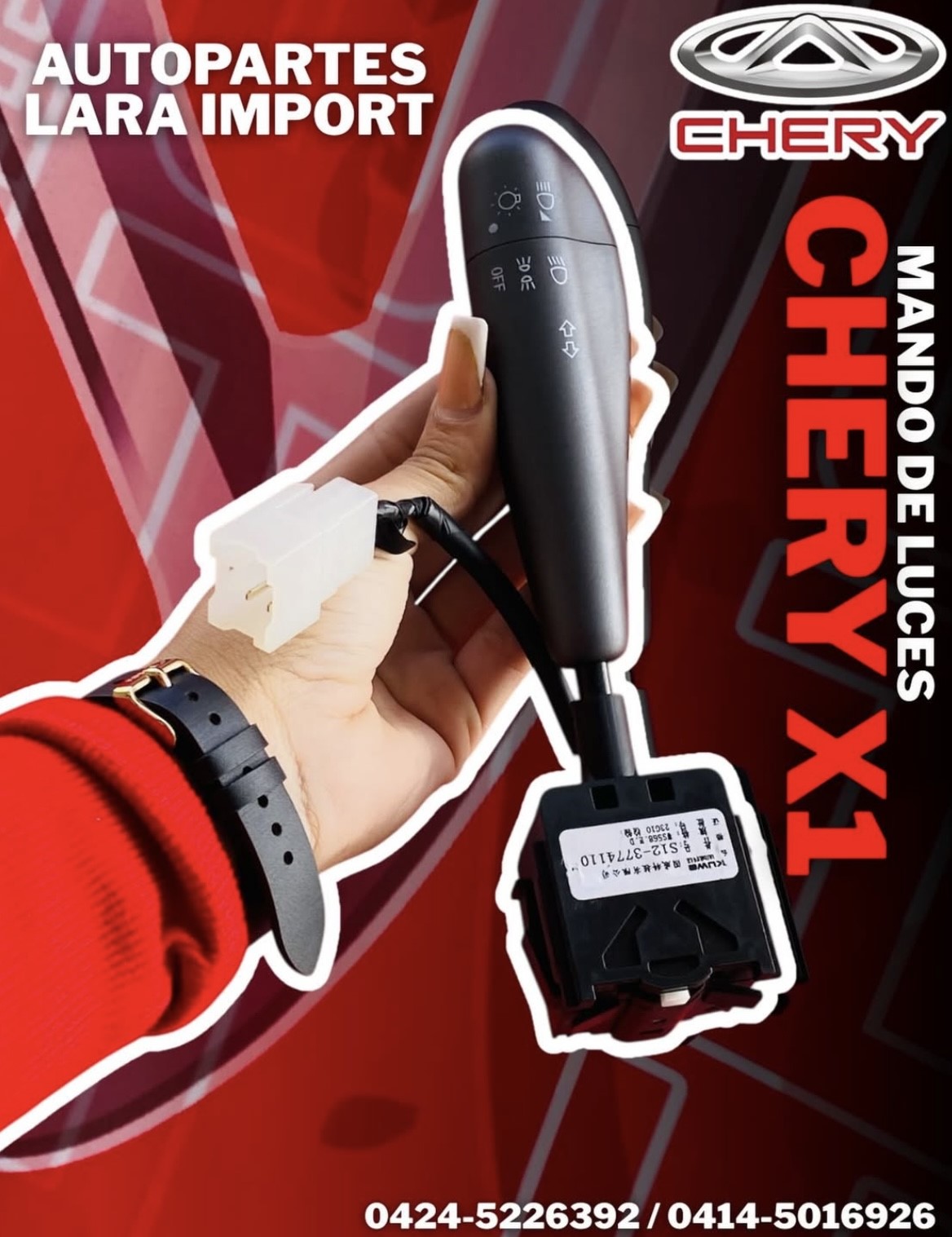 Mando Luces Chery X1