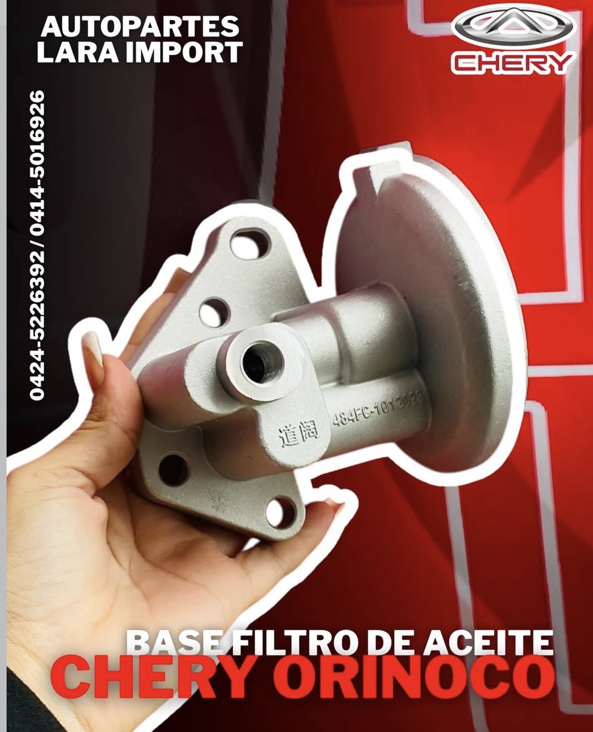 Base Filtro Aceite Chery Orinoco