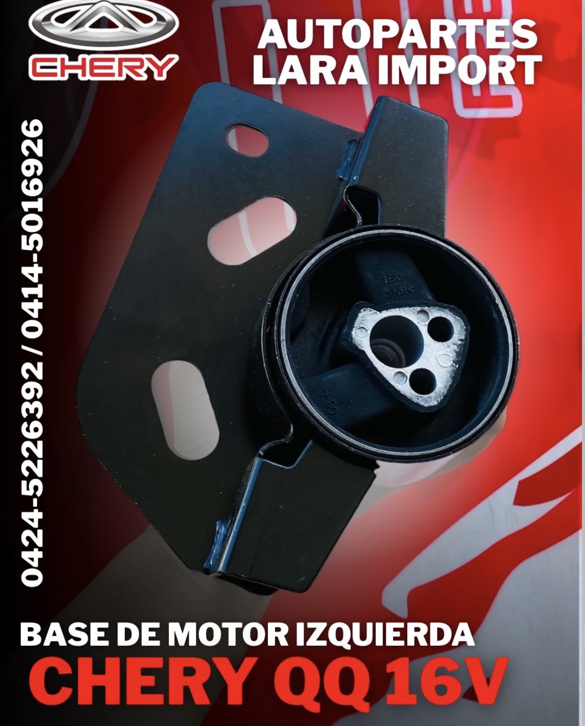 Base Motor Izquierda Chery QQ 16v