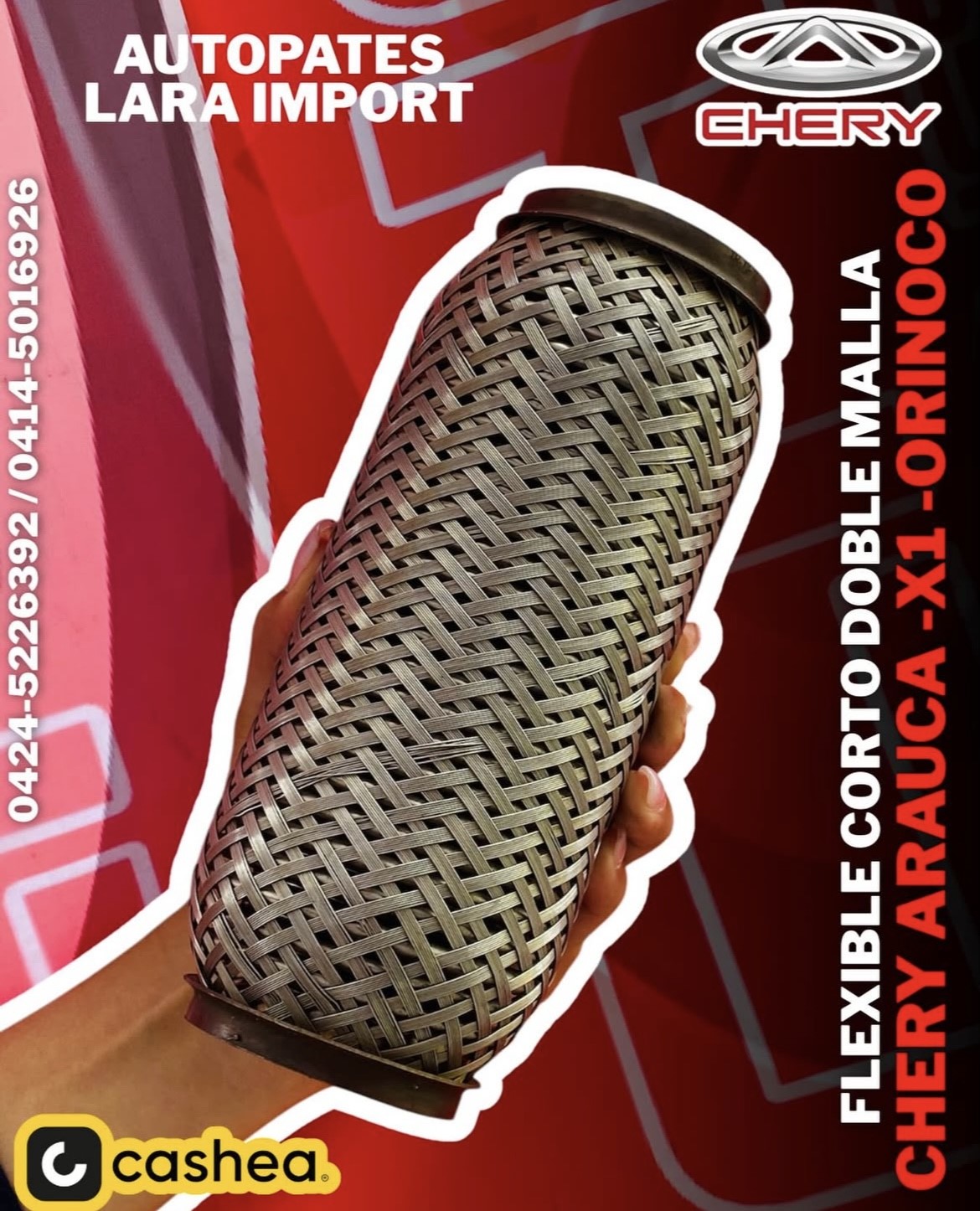Flexible Corto Doblemalla Chery Orinoco, Arauca, X1