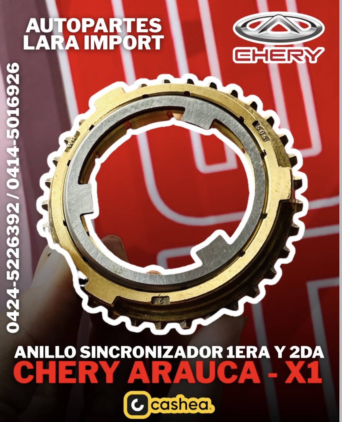Anillo Sincronizador 1ra / 2da Chery Arauca X1