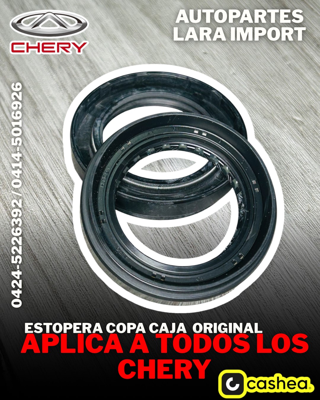 Estopera Copa Caja Origina Chery