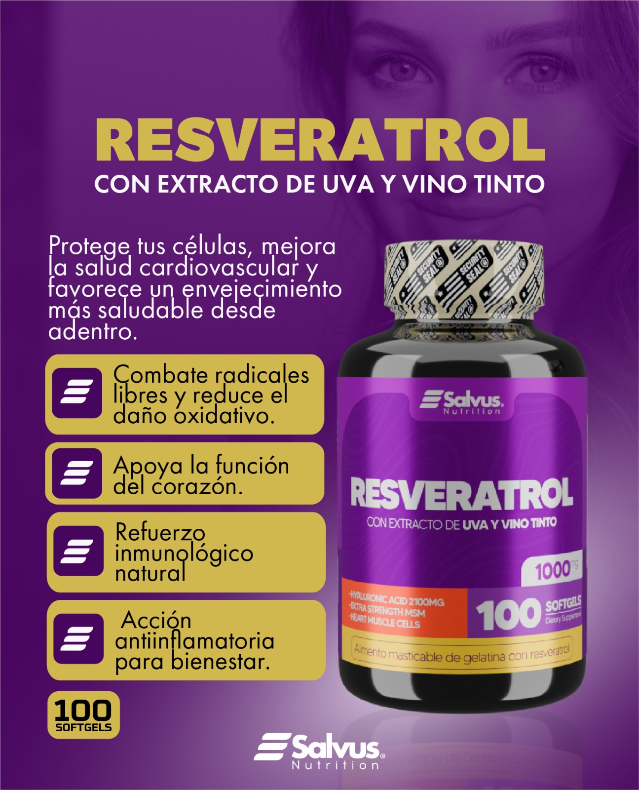 RESVERATROL CON EXTRACTO DE UVA Y VINO TINTO