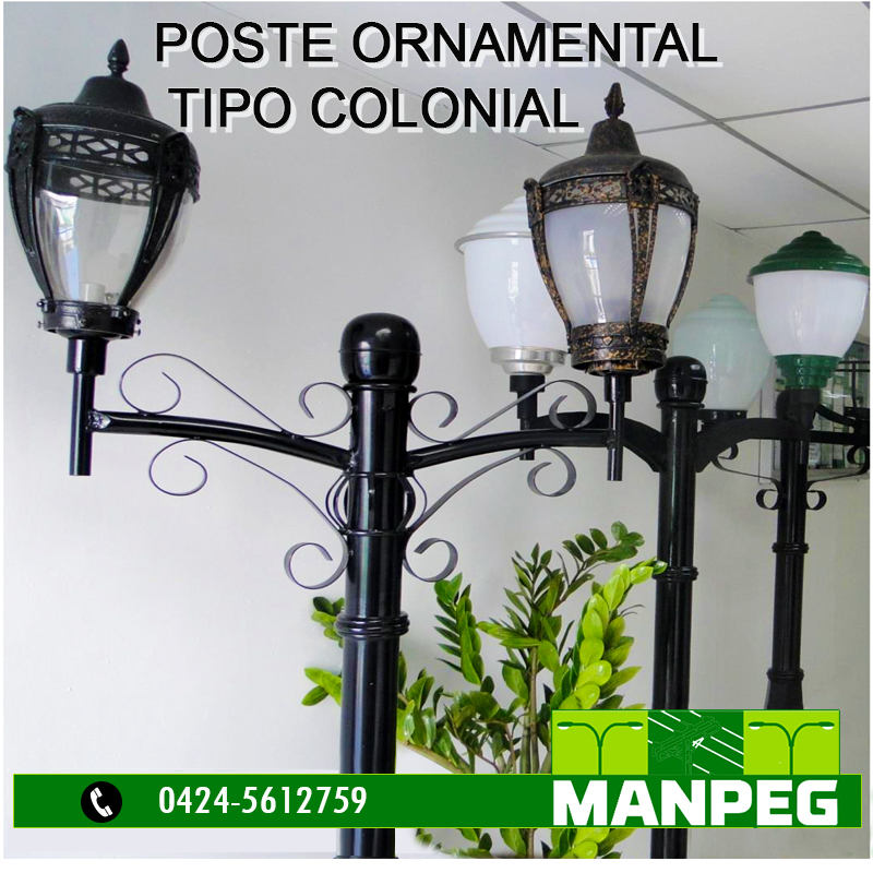 Poste Ornamental Tipo Colonial