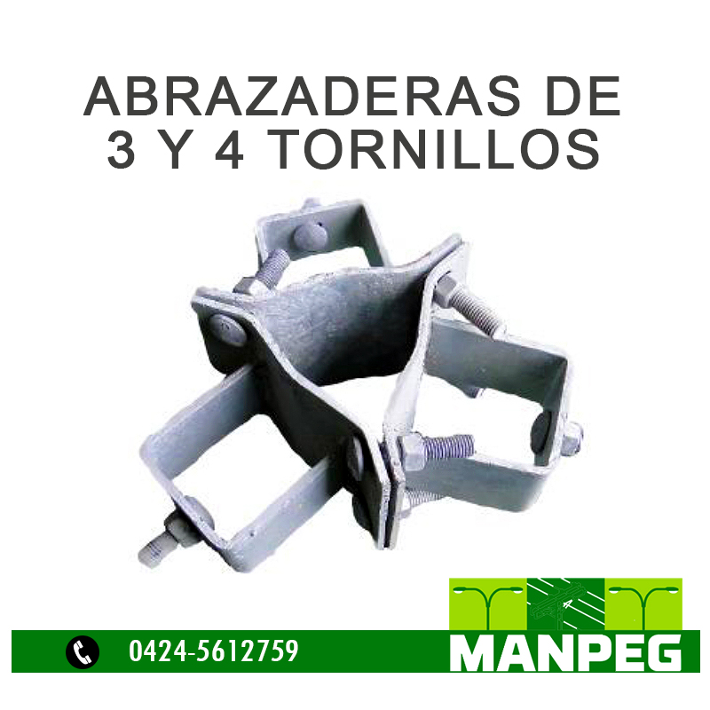 Abrazaderas de 2 y 3 Tornillos