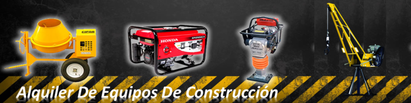 Alquiler de equipos de construcción