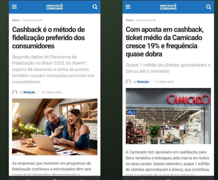 CASHBACK Método de fidelizaçao preferível dos consumidores