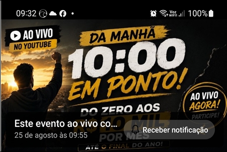 LIVE AO VIVO- MANHA - 10 HORAS